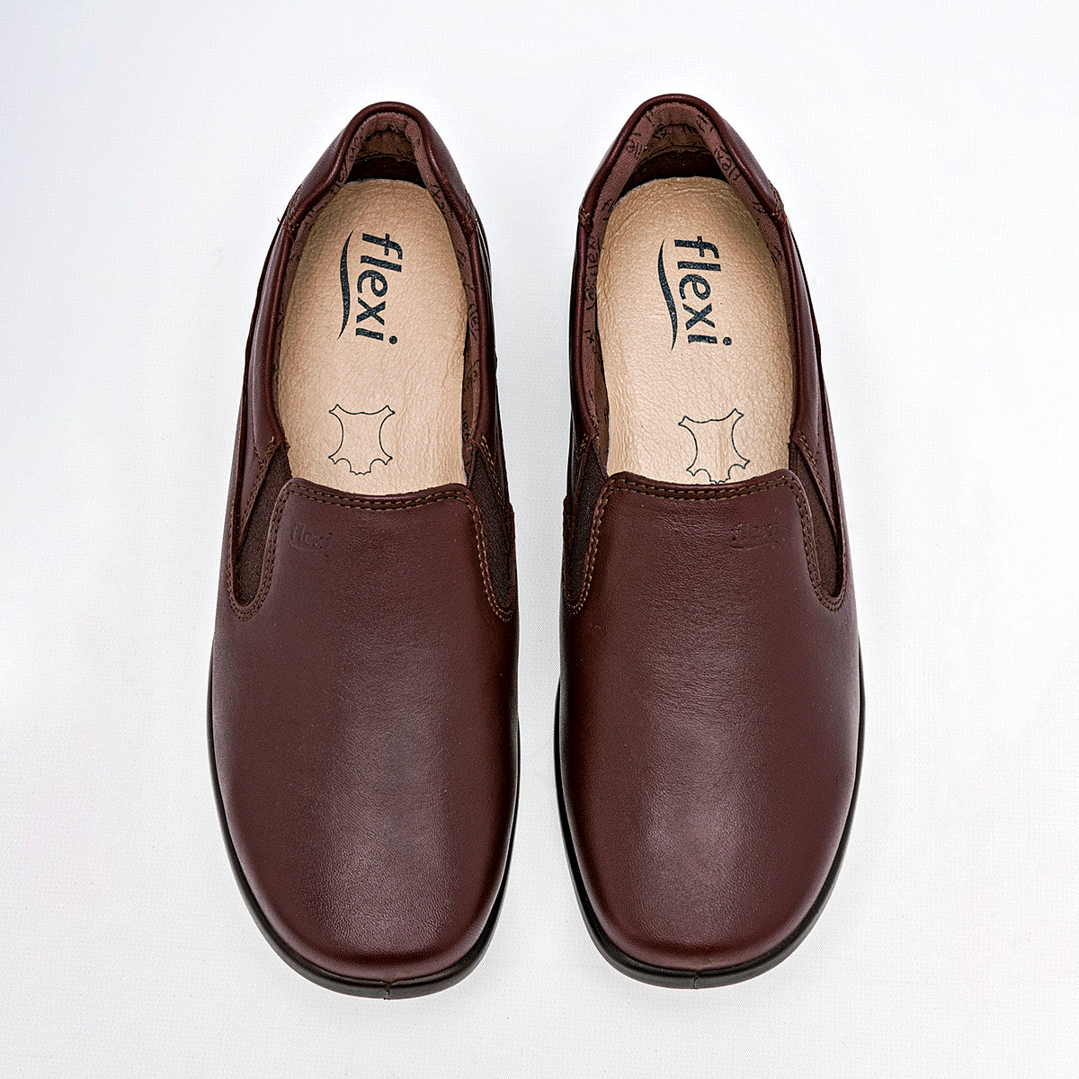 ZAPATO CONFORT MUJER FLEXI 48301 CAFE