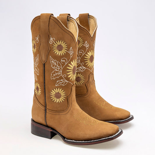 Bota vaquera Mujer marca Andre V Beige