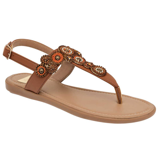 Sandalia Lady One Ro4537 Para Mujer Camel