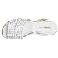 Sandalia Moramora 135039 Para Mujer Talla 22 Al 26 Blanco