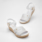 Sandalia Moramora 135039 Para Mujer Talla 22 Al 26 Blanco