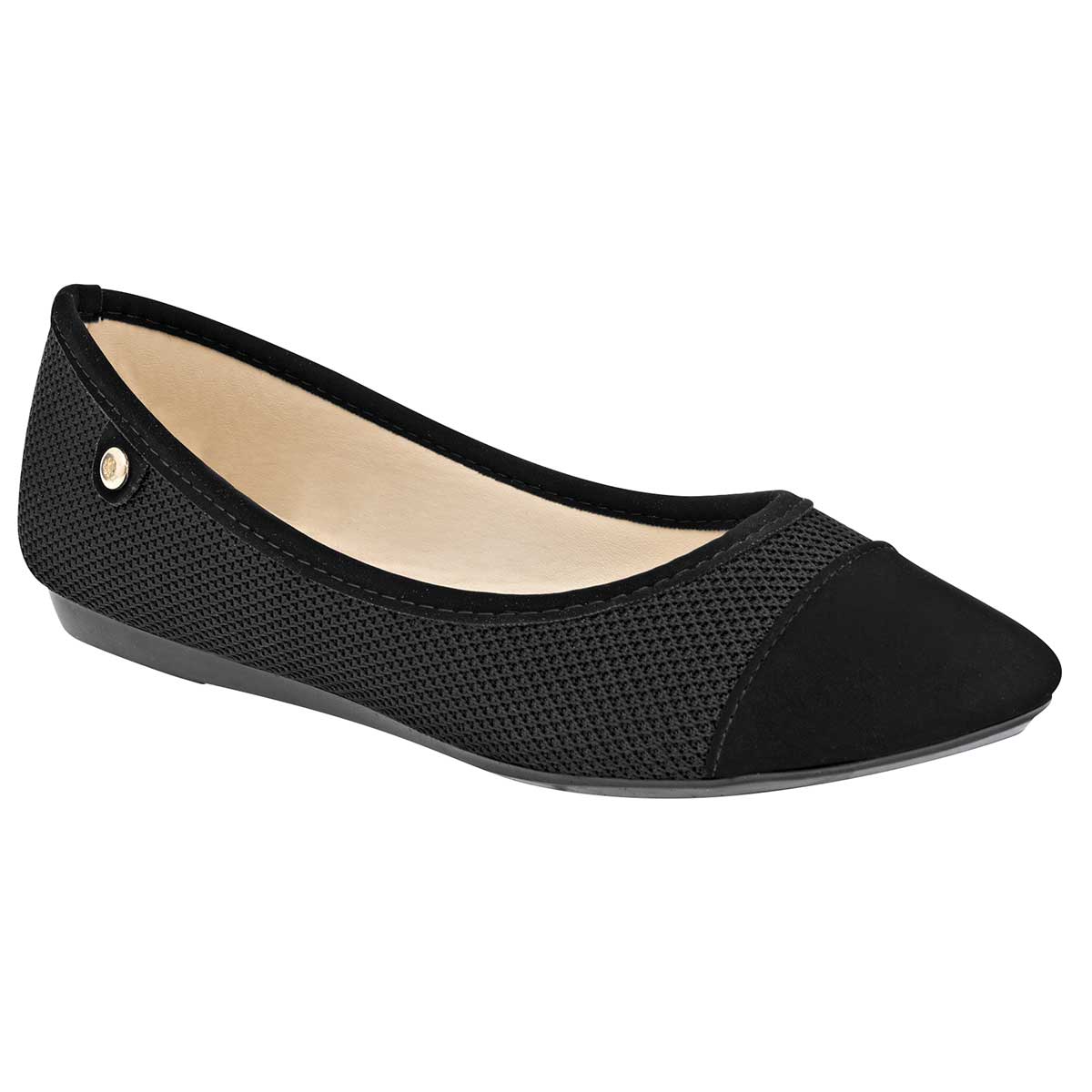 Flats Calzado Moramora 103105 Para Mujer Negro