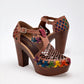 Zapatilla Mora Tierra 161071 Para Mujer Color Camel