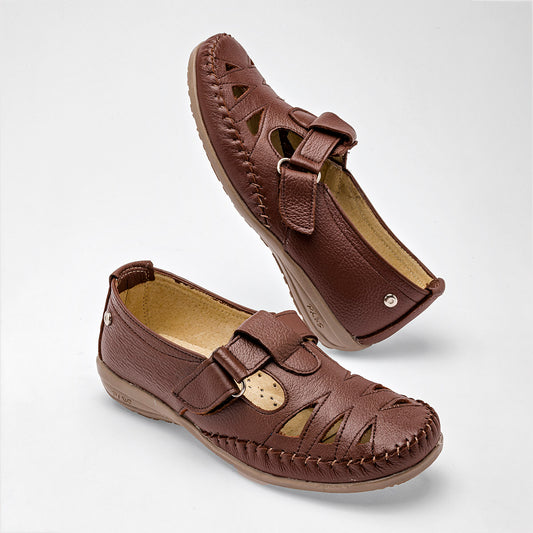 ZAPATO CONFORT MUJER MORA CONFORT NAVIA CAFE