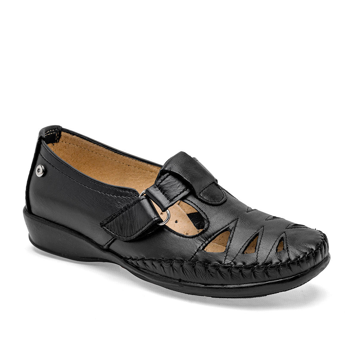 ZAPATO CONFORT MUJER MORA CONFORT NAVIA NEGRO