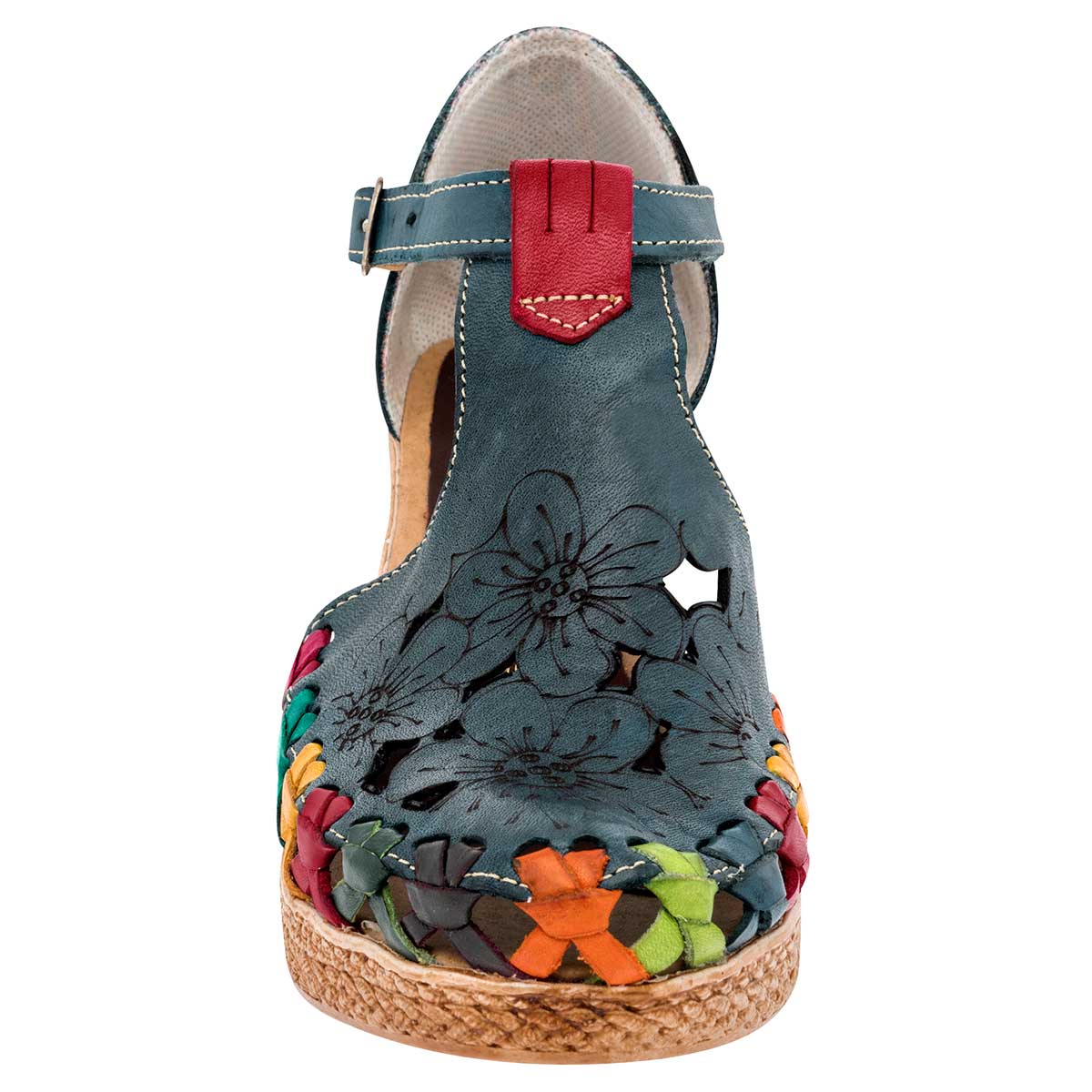 Sandalia CASUAL MUJER MORA TIERRA EVELIA AZUL MULTICOLOR