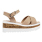 Sandalia Lady One Gr6237 Para Mujer Color Beige
