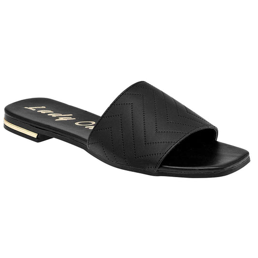 Sandalia De Piso Lady One Vl1803 Para Mujer Color Negro