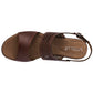 Sandalia Con Hebilla Vitalia 0613 Para Mujer Color Cafe