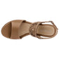 Sandalia Vitalia 0714 Para Mujer Color Camel