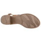 Sandalia Vitalia 0714 Para Mujer Color Camel