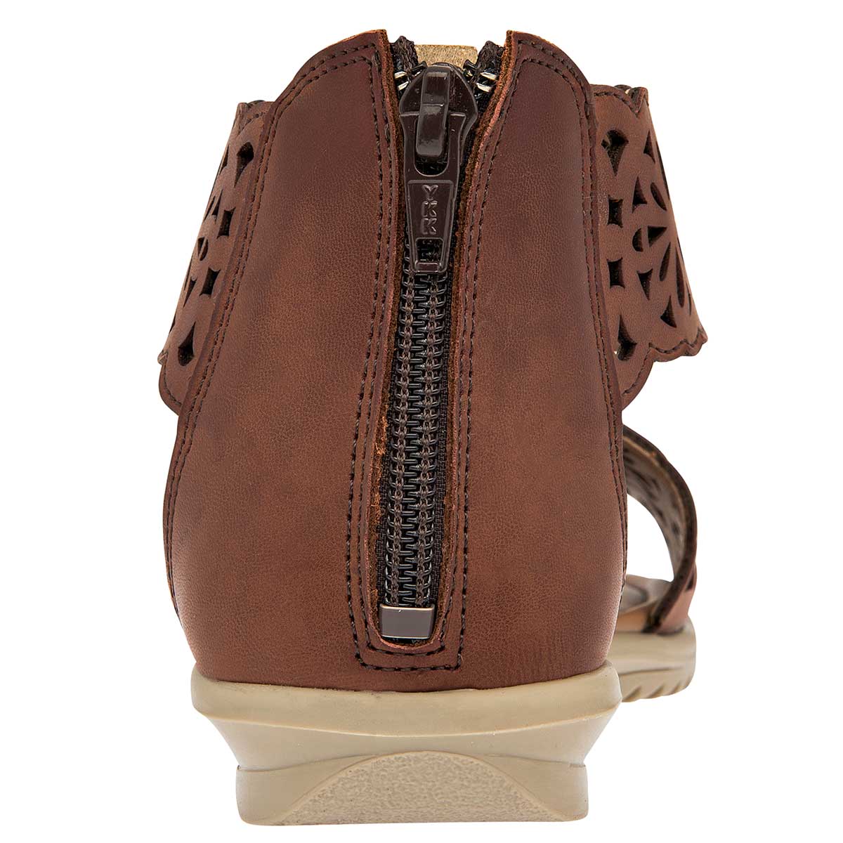 Sandalia Yondeer 63101 Para Mujer Color Camel