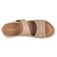 Sandalia Mora Confort 1363029 Para Mujer Color Beige