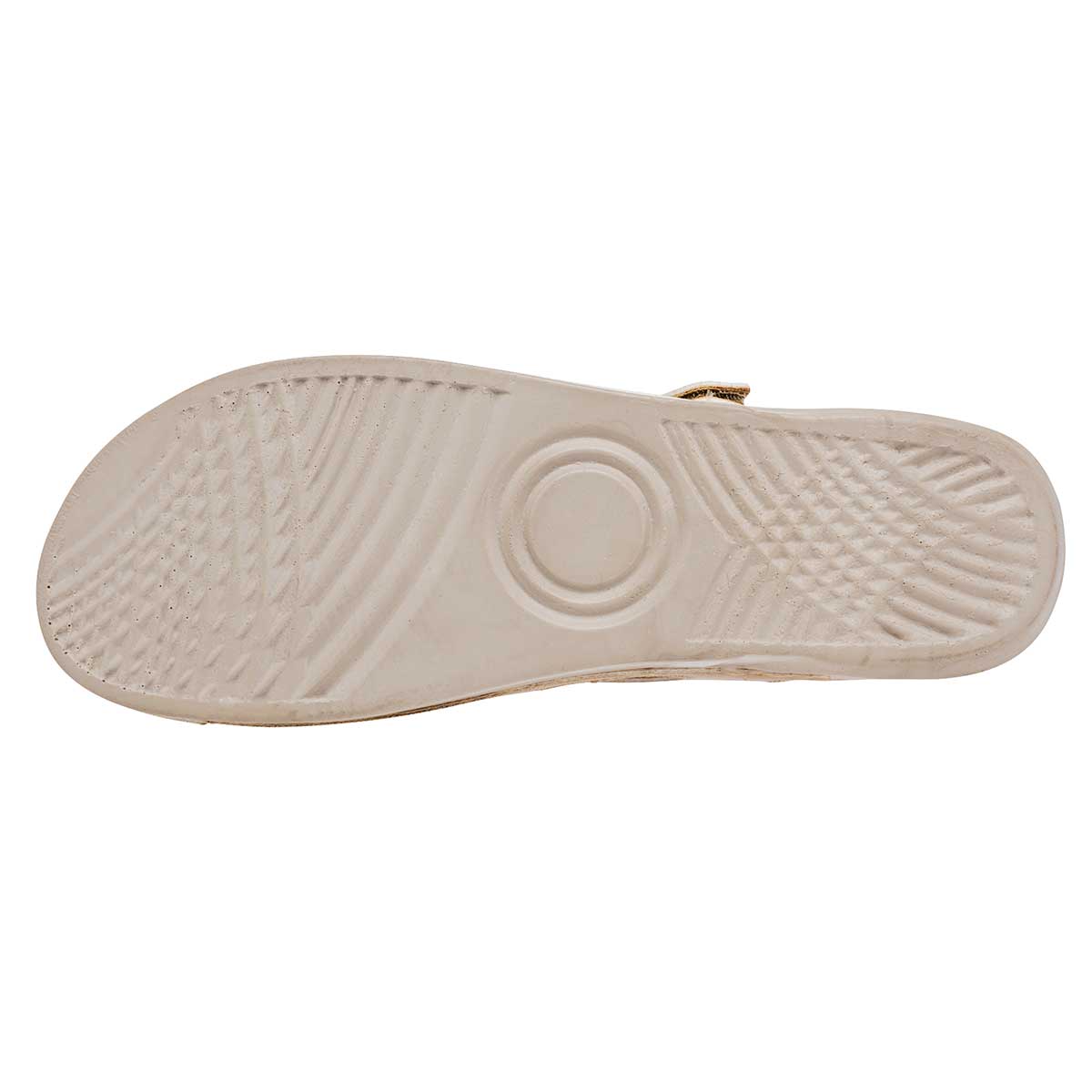 Sandalia Mora Confort 1363029 Para Mujer Color Beige