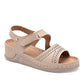Sandalia Mora Confort 1363029 Para Mujer Color Beige