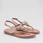 Sandalia Pata De Gallo Lady One Ny2513 Mujer Color Beige