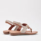 Sandalia Pata De Gallo Lady One Ny2513 Mujer Color Beige