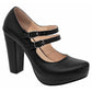Zapato Casual Mary Cecy 0043 Para Mujer Color Negro