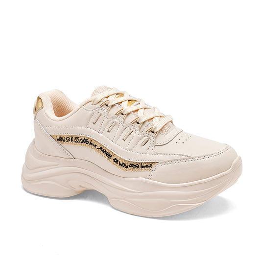 TENIS URBANO MUJER CLASBEN KAREN LATTE