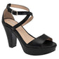 Zapatilla Pravia 2468 Para Mujer Color Negro