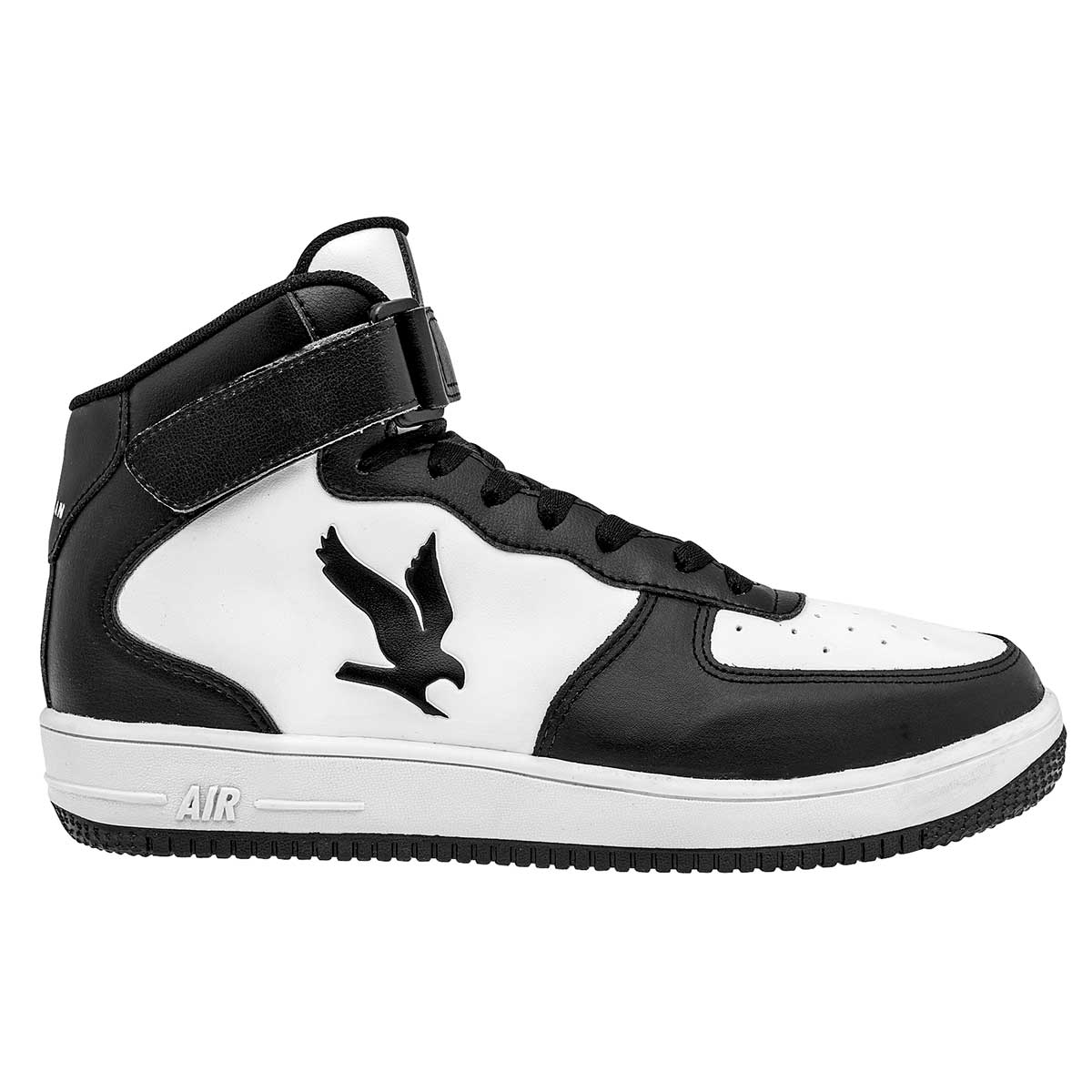 TENIS URBANO JUVENIL AMERICAN FIRE PA091 BLANCO NEGRO