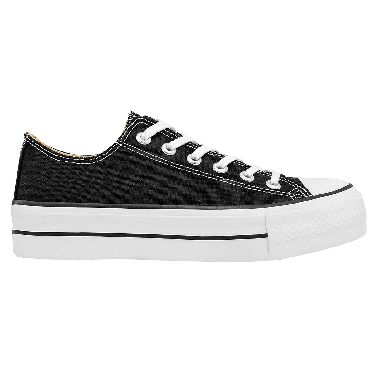 TENIS URBANO MUJER MORAMORA LIA NEGRO BLANCO