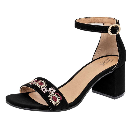 ZAPATO CASUAL MUJER ETNIA 619 NEGRO MULTICOLOR