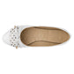 Flats Con Moño Ivi Love 2229 Para Mujer Color Blanco