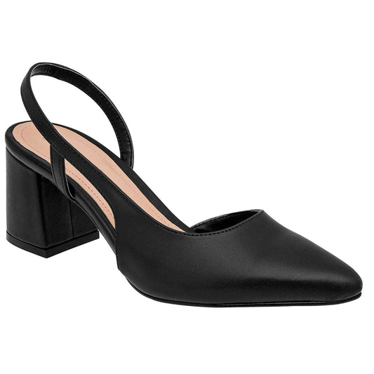 Zapatilla Destalonada Lady 16204 Para Mujer Color Negro