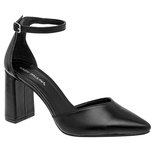 Zapatilla Semiabierta Lady Paulina 26802 Para Mujer Color Negro