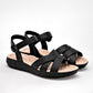 Sandalia Con Hebilla Modare 7142124 Mujer Color Negro