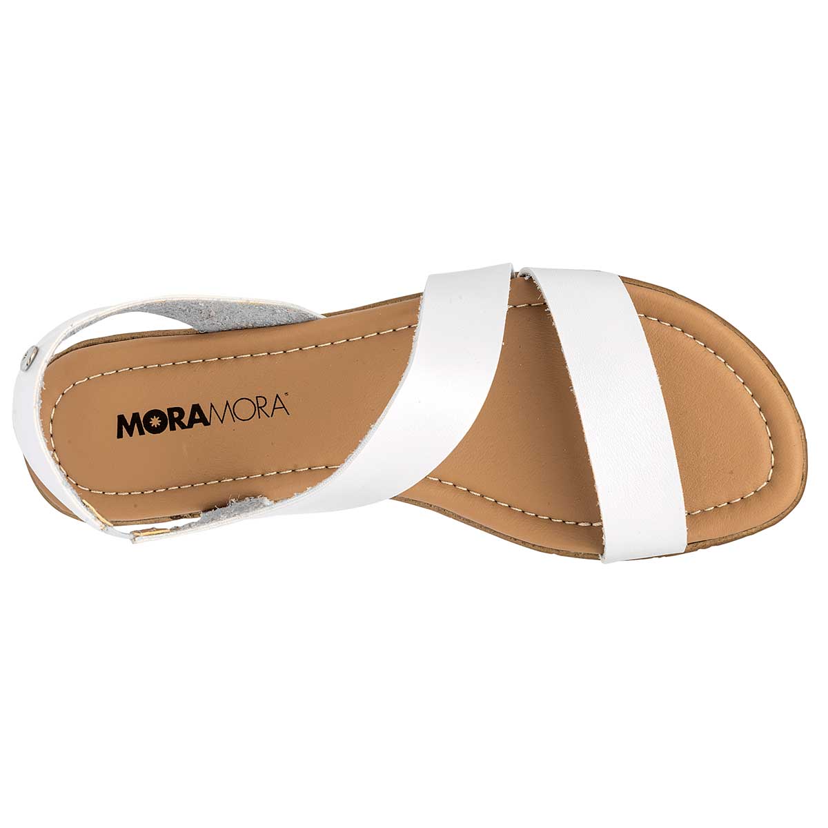 Sandalia De Tirillas Moramora 145800 Mujer Color Blanco