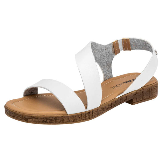 Sandalia De Tirillas Moramora 145800 Mujer Color Blanco