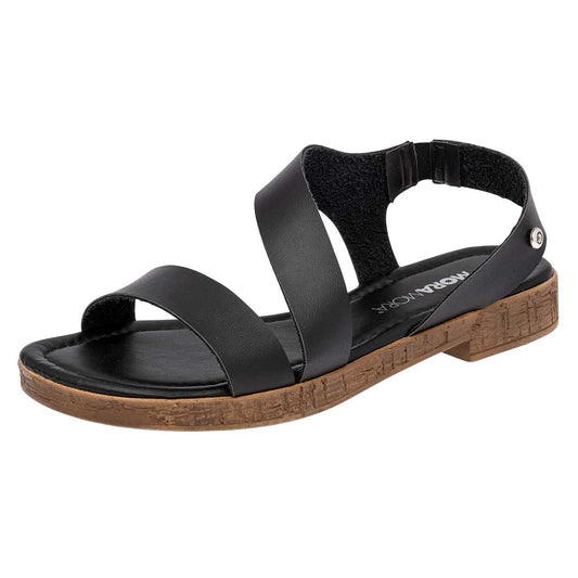 Sandalia De Tirillas Moramora 145800 Mujer Color Negro