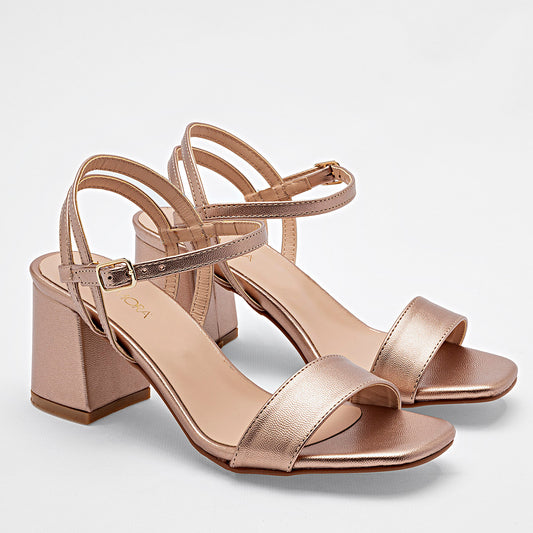 ZAPATO GRADUACION MUJER MORAMORA EUNICE ORO ROSA