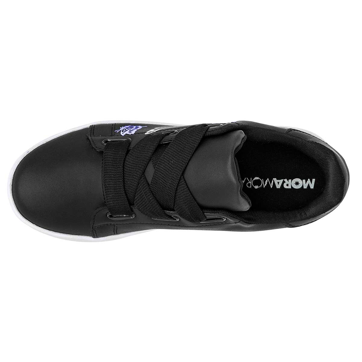 TENIS URBANO MUJER MORAMORA ARACELI NEGRO LILA GRIS