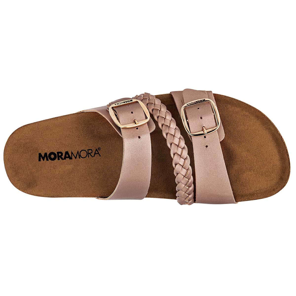 Sandalia De Piso Moramora 103865 Para Mujer Color Oro
