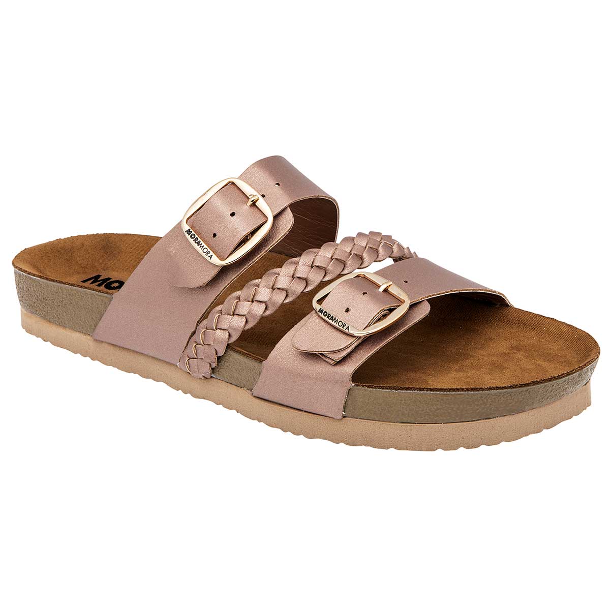 Sandalia De Piso Moramora 103865 Para Mujer Color Oro