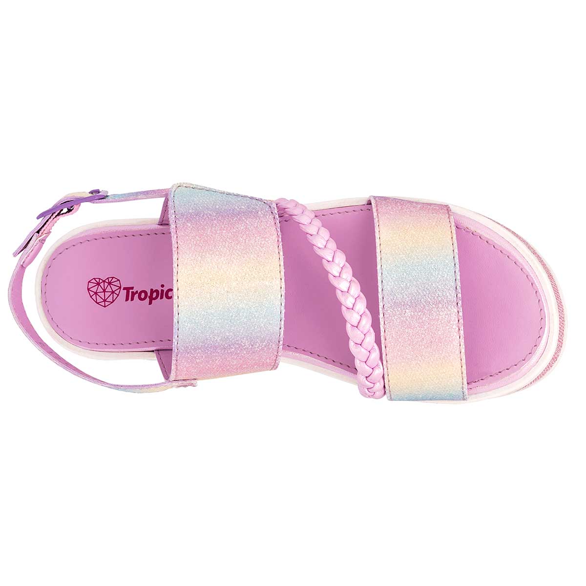 Sandalia Con Hebilla Tropicana 25213 Mujer Multicol