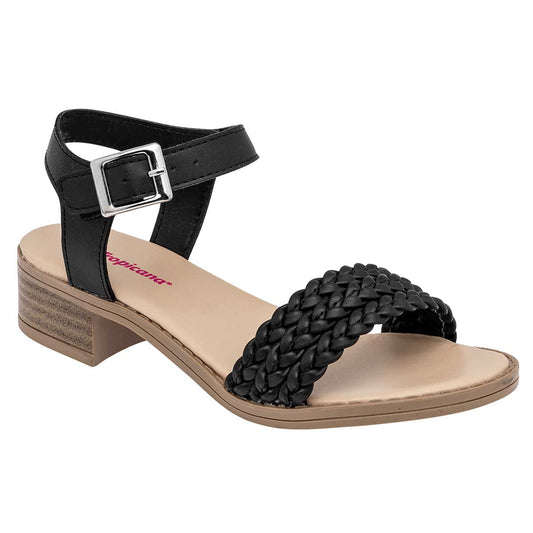 Sandalia Con Tirillas Tropicana 34032 Niña Color Negro