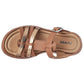 Sandalia Con Hebilla Yuyin 23084 Para Mujer Color Camel