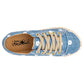 ZAPATO CASUAL MUJER NAZZCAR 3502 MEZCLILLA BLANCO
