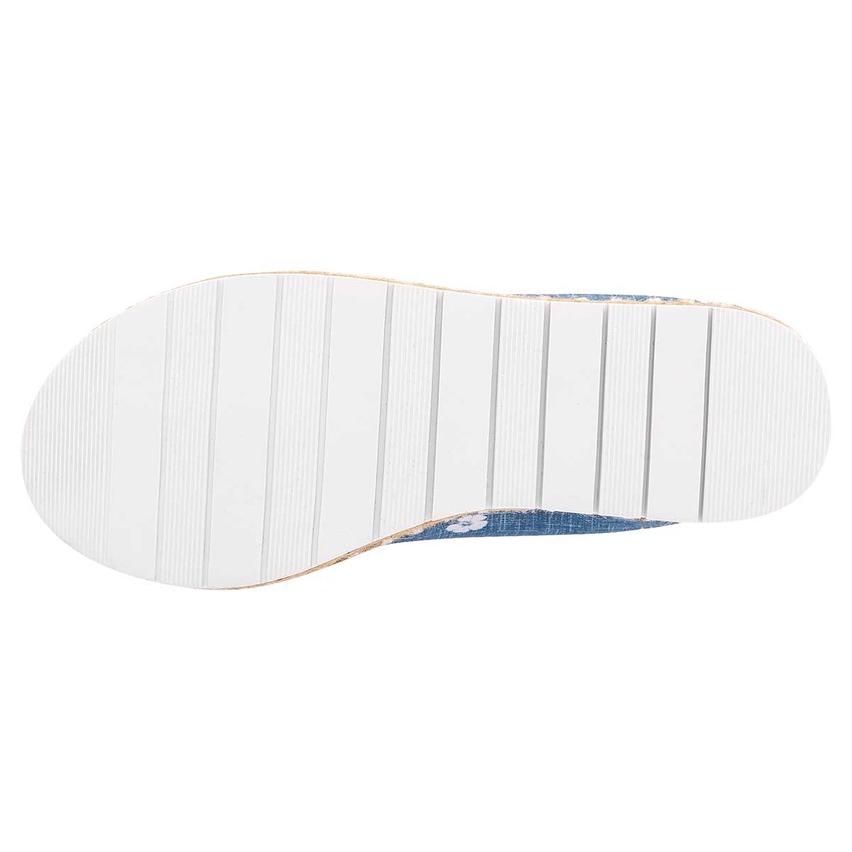 ZAPATO CASUAL MUJER NAZZCAR 3502 MEZCLILLA BLANCO