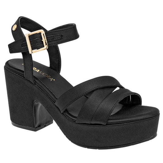 Zapatilla CASUAL MUJER MORAMORA AMELIA NEGRO SATIN