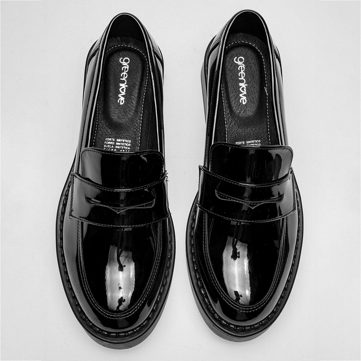 ZAPATO CASUAL MUJER GREEN LOVE 93102 NEGRO CHAROL