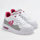 TENIS DEPORTIVO NIÑA APOORT A5012 BLANCO GRIS FIUSHA