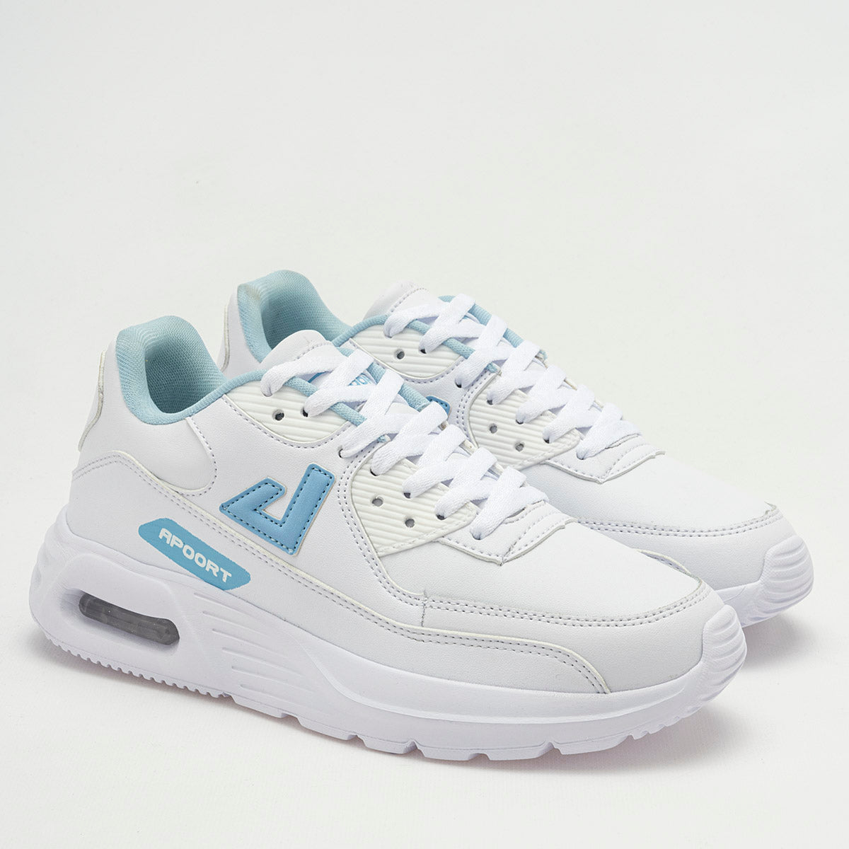 TENIS DEPORTIVO MUJER APOORT A5013 BLANCO AZUL