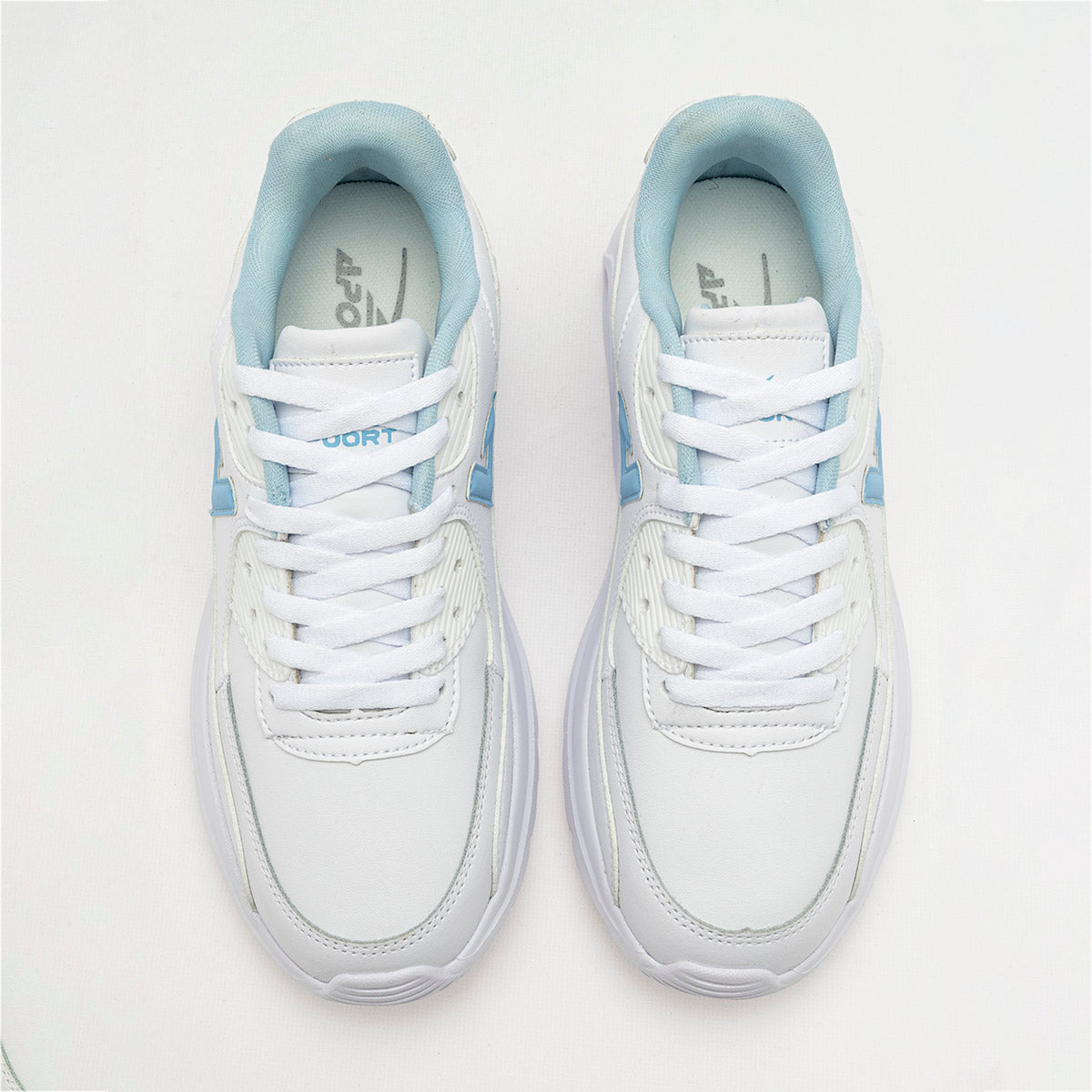 TENIS DEPORTIVO MUJER APOORT A5013 BLANCO AZUL