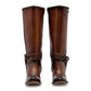 Bota para Mujer marca Moramora Café Tacon 6cm Tubo 36cm