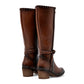 Bota para Mujer marca Moramora Café Tacon 6cm Tubo 36cm
